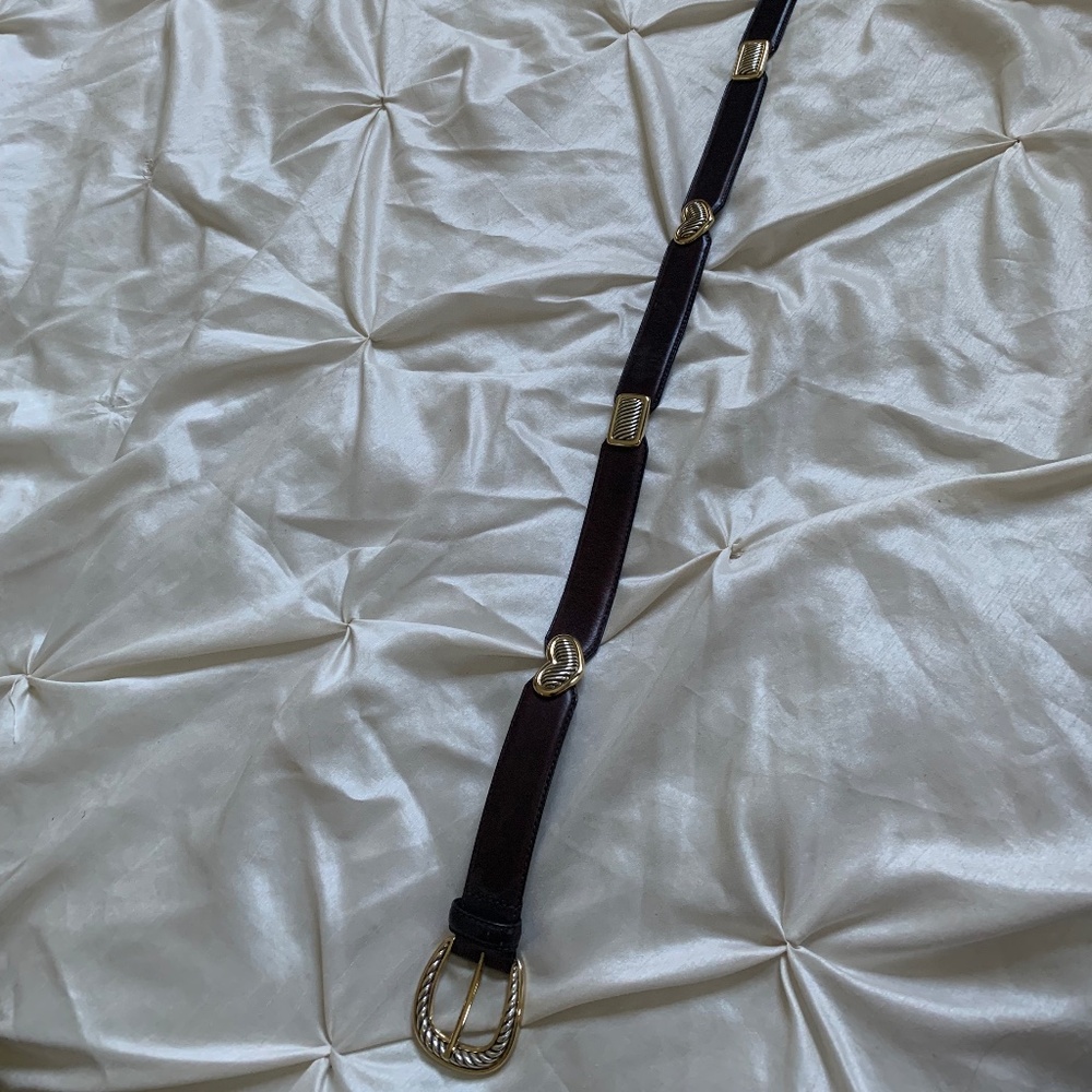 Brighton Brown Leather Belt sz L